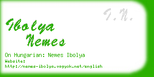 ibolya nemes business card